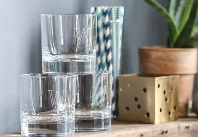 Clear Water Glass Blue by Mehul Enterprises