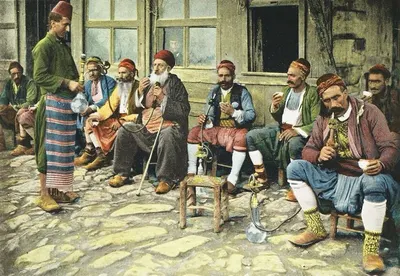 Scenes of street oil painting