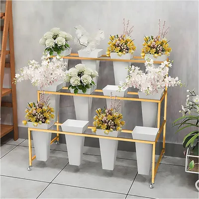 Artifical Table Flower with Ceramic Pot