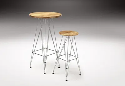 Gallus light aluminum & light wood