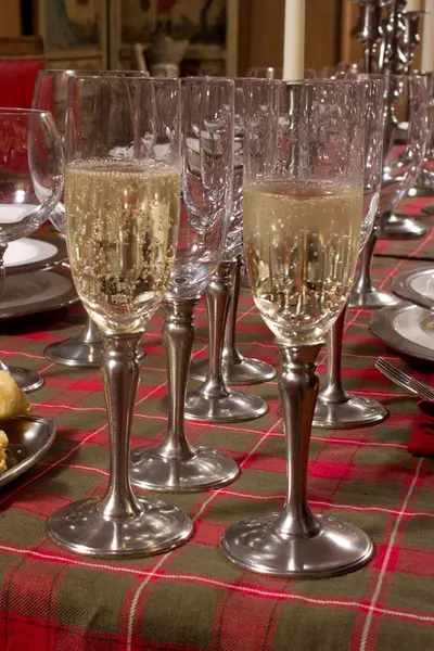Red & Champagne Mercury Glass Tree, 6. In by Glaze Overseas