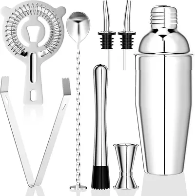 Bar Tool Set with Designer Stand