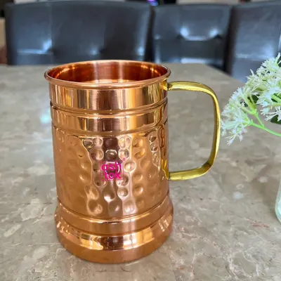 Silver Gold Plated Brass Beer Mug