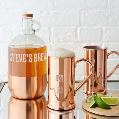 Copper Hammered Bottles