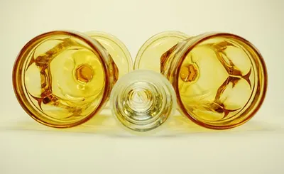 Amber Color Plastic Petform