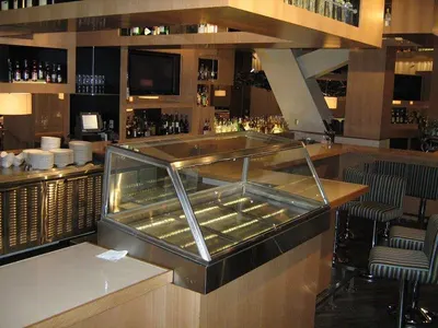 Custom Shopping Mall Retail Wooden Food Kiosk