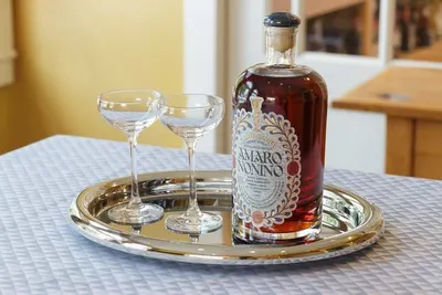 Silver Metal Osman Coffee and Tea Drink Tray