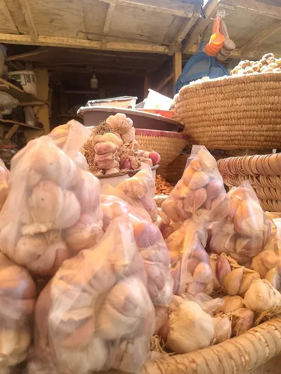 Fresh Garlic and Tumeric by Thiladee Sinlawan