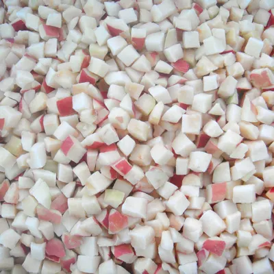 Frozen onion dices
