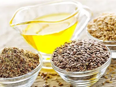 Cold pressed flaxseed oil