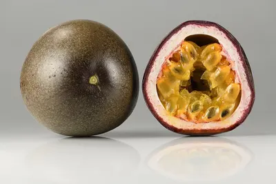 Yellow & Dark Purple Passion Fruits