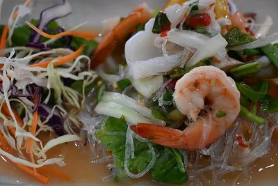 Mini papaya salad