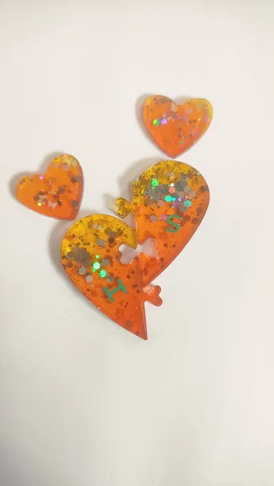 Wooden Crafts Heart Cutout