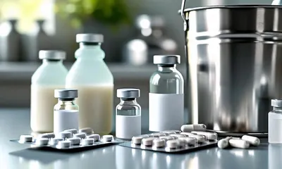 Dry syrup bottles