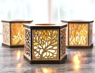 Women\'s Decorative Laser Cutting Wooden Purse