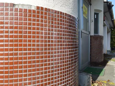 30X90 Terracotta Wall Facade Burgundy by Vietnamese Terracotta Tile