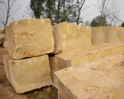 Yellow sandstone by The Stone House