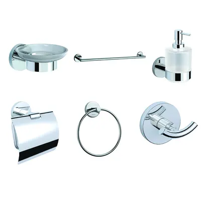 Chrome Mirror Set 6 Pieces