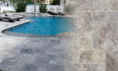 Green Stone Pool Tiles