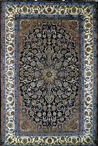 Handmade silk carpet by China Henan Xichuan County Yamei Carpet Factory