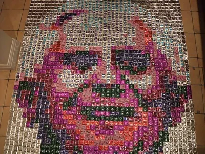 Gothic Skull Beaded Coaster by Devini LLP