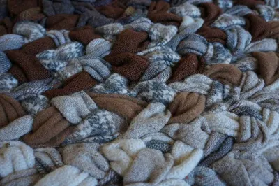 CROCHET KNIT THROW by R.K.ENTERPRISES.