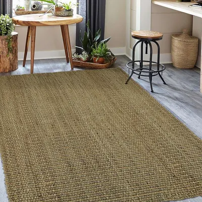 Rustic Jute Area Rug, 9'x12