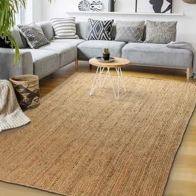 Eco Luxe Jute Area Rug by Eco Crave Limited