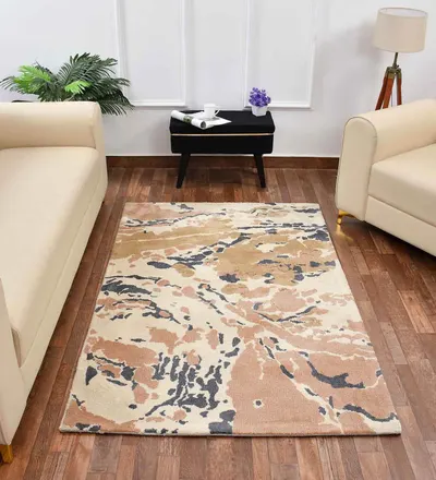 Fluid Wool Rug Hand Tufted by Aman Carpet