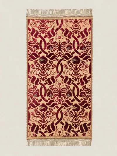 American Beauty/Tibetan Red Flat Weaves Rug by Aman Carpet