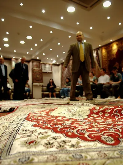 Silk cottan carpets