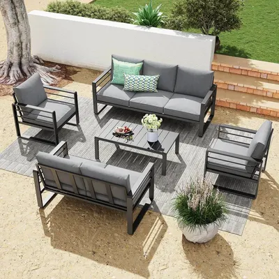 Poly Rattan Sofa Set 6 Pcs by Man Khai Furniture Interior Export Import Company