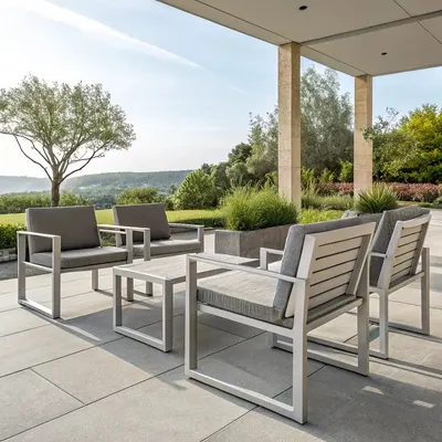 Sonoma Arm Chair Stainless Steel Frame