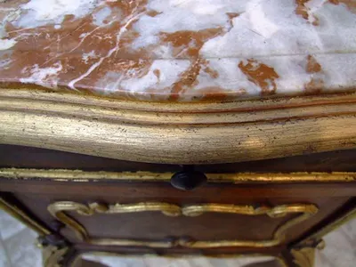 Asted Table With Marble  Top