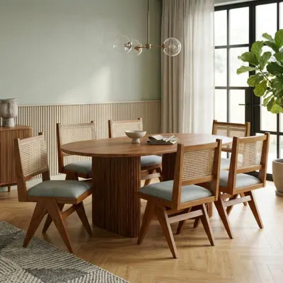Dining table and chairs sets tulip chairs