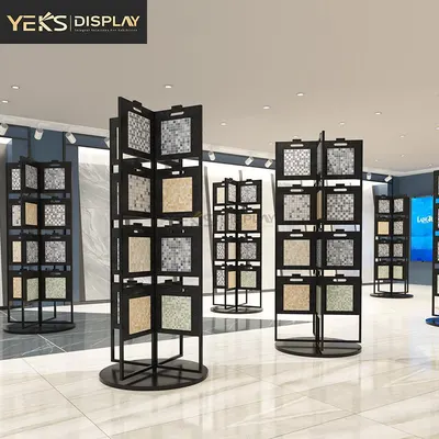 4 Tier Round Rotating Display Bin