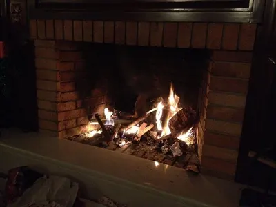 Fireplace back brick
