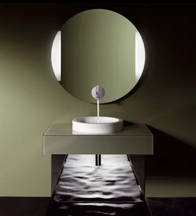 Stainless steel mirror cabinet