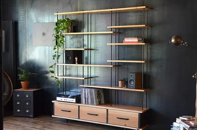 Super market display wall unit