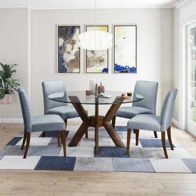Round Glass Top Table