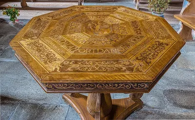 Wood antique table