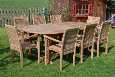 Teak garden furniture