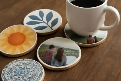 Wholesale Ceramic Car Cup Coaster by Shenzhen 360 Craft Co., Ltd