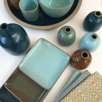 Orion Green Black Tray by Angie Homes