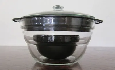 Spherical Pot With Glass Lid