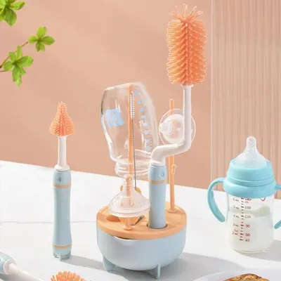 Cute Silicon Rubber Tipped Plastic Handle Teething Infant Spoon Silicone Baby Feeding Spoon for Kids Children - Image 5