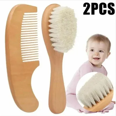 Harvee Dual Teeth Neem Wood Comb