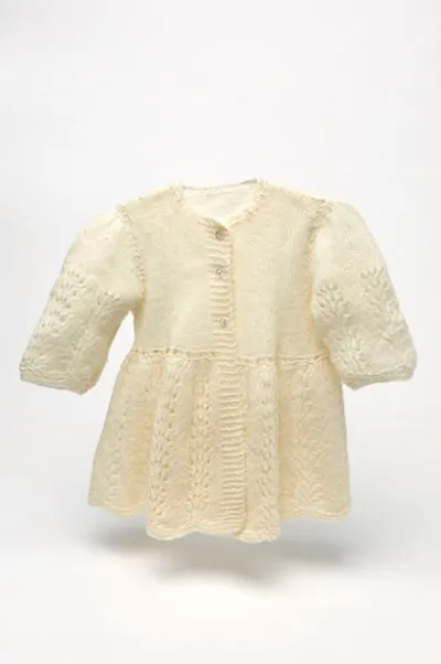 French Baby Collar Lady Knitted Cardigan Coat