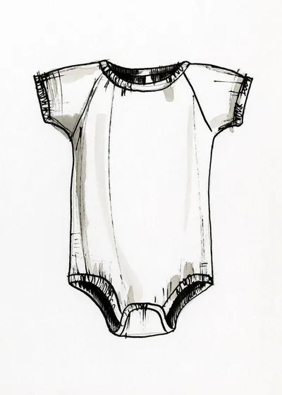 Organic Cotton Short Sleeve Half Romper