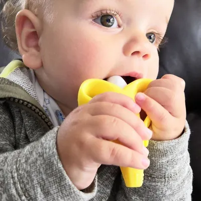 Wholesale BPA Free Bear Shape Cute Soft Teething Teether Silicone Pacifier Fruit Feeder Baby